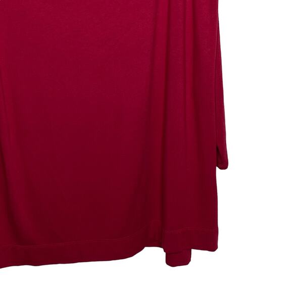 Chicos Zenergy Womens Size 4/XXL Red Cowl Neck Tunic Top Long Sleeve Chico's - Picture 5 of 9